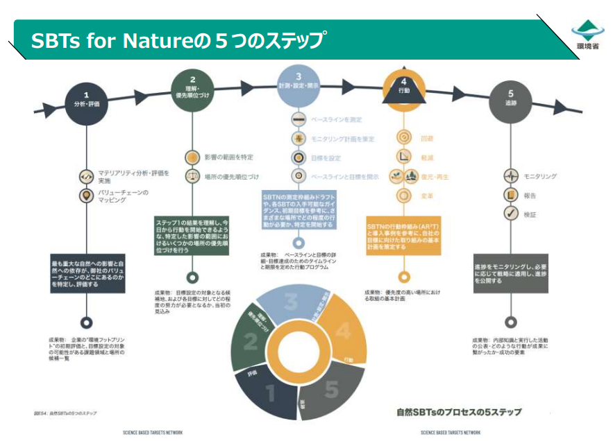 SBTs fir Natureの5つのステップ