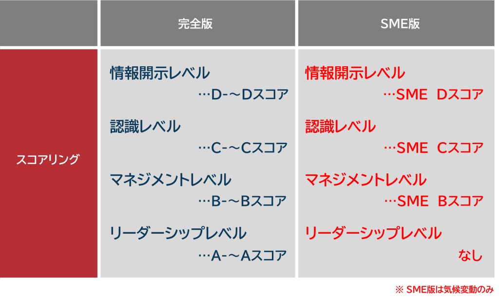 CDP SMEのスコアリング